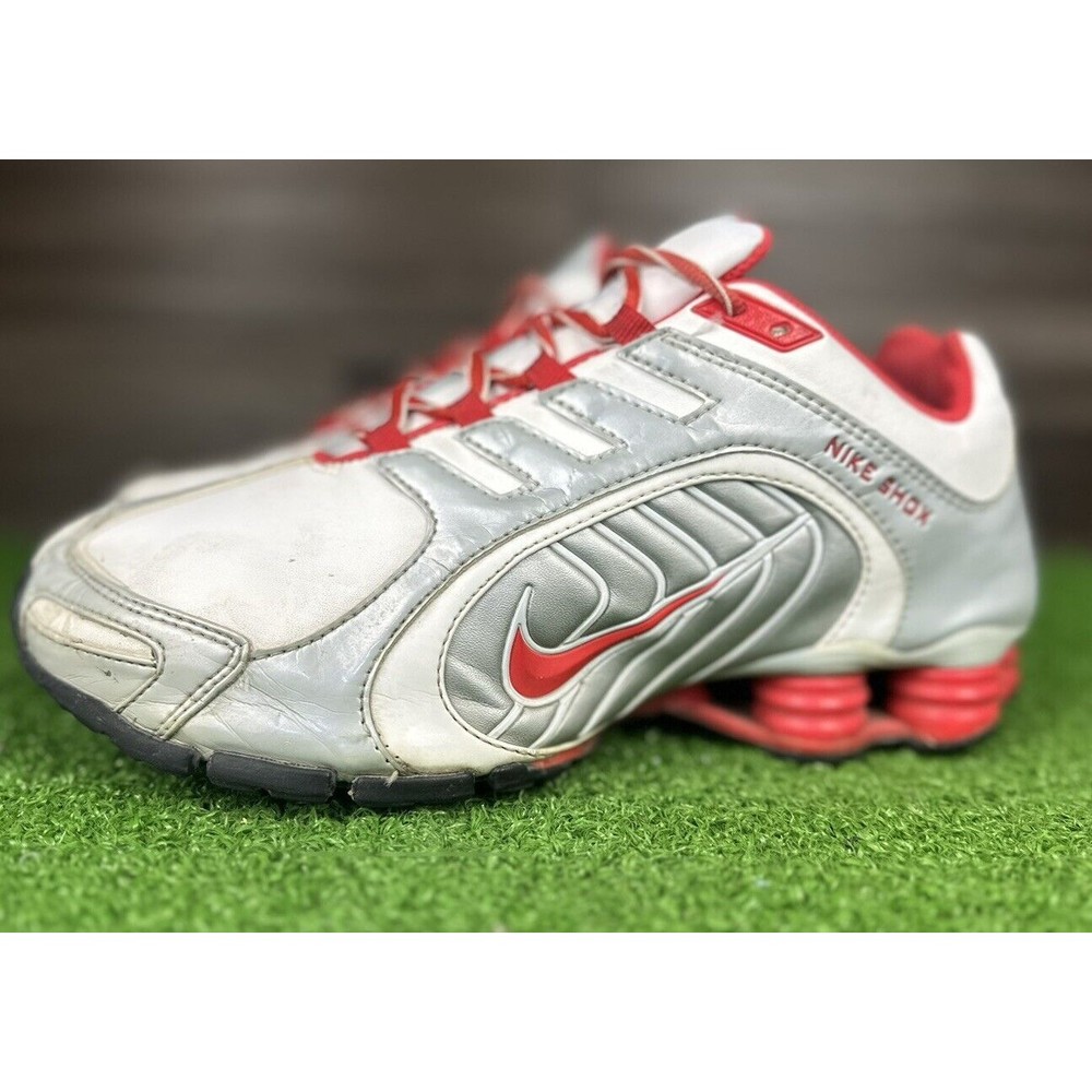 Rare Nike Shox‎ Womens 8.5 Red and Gray 356918-169